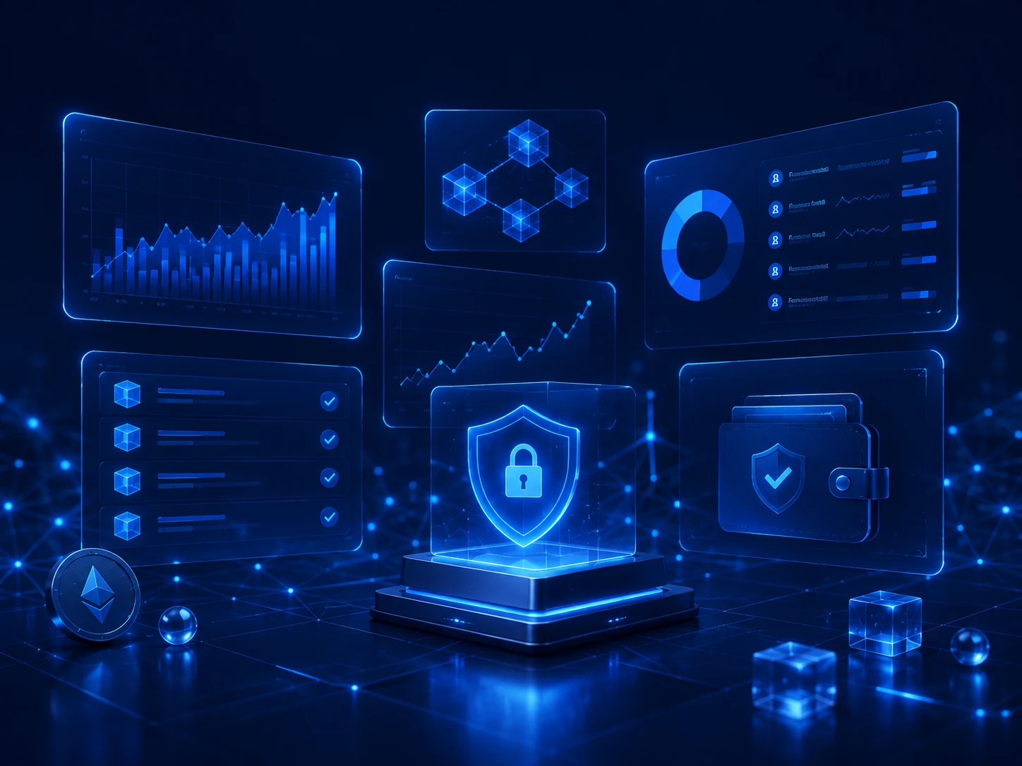 Legacy NFTY platform advantages represented by secure records, analytics, wallet controls and verified activity